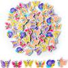 Haooryx Spring Butterfly Mini Erasers for Kids - 60Pcs Bulk Novelty Butterfly Pencil Eraser 3D Desk Puzzle Erasers Pet for Student Homework Reward Classroom Prizes Spring Holiday Gift Filler Supplies view 1