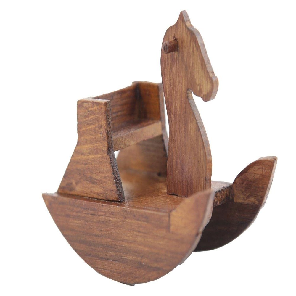 Melody Jane Dolls Houses Dollhouse Early American Childs Rocking Horse Chair Rocker Nursery Furniture