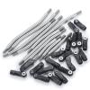 AXSPEED 1 Set Stainless Steel Link Rod Linkage 313mm Wheelbase Suspension Links Set Tie Rod End for 1/10 TRX-4 TRX-6 RC Crawler Car view 3