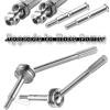 Rcarmumb RC Upgrades Part Rear Drive Shaft CVD Front Axles for 1/10 Rustler VXL 2WD Slash VXL 2WD,Stampede VXL 2WD,Hoss VXL 2WD,2pcs Stainless Steel #45 Drive Shaft with Red Hex,Silver view 3