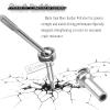 Rcarmumb Upgrades Part Drive Shaft CVD for 1/10 Slash 4X4/Stampede 4X4/Rustler 4X4/Hoss 4X4 RC 4WD,4PCS Front Rear Stainless Steel CVD #45 Axle with Red Hex,Silver view 4