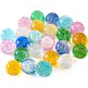Ayfjovs 24PCS Glitter Bouncy Balls for Kids Party Favors, 32mm 6 Colors Rubber Bounce Balls Bulk, Easter Bag Filling, Easter Basket Stuffers view 2