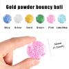 Ayfjovs 24PCS Glitter Bouncy Balls for Kids Party Favors, 32mm 6 Colors Rubber Bounce Balls Bulk, Easter Bag Filling, Easter Basket Stuffers view 3