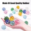 Ayfjovs 24PCS Glitter Bouncy Balls for Kids Party Favors, 32mm 6 Colors Rubber Bounce Balls Bulk, Easter Bag Filling, Easter Basket Stuffers view 4