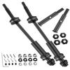 Rcarmumb Upgrades Part Rear Drive Shaft CVD & Front Axles for 1/10 Rustler VXL 2WD,Stampede VXL 2WD,Slash VXL 2WD,Hoss VXL 2WD,Stainless Steel #45 Drive Shaft with Hex,Black view 1