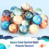 Ayfjovs 24PCS, 32mm Solar System Planets Bouncing Balls for Kids, Rubber Bounce Balls Christmas Bag Filling, Classroom Prizes, Space Party Toys view 2