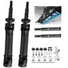 Rcarmumb Upgrades Part for 1/10 Stampede VXL 2WD,Rustler VXL 2WD,Slash VXL 2WD,Hoss VXL 2WD,Rear Stainless Steel Drive Shaft CVD Front Axles #45 Driveshaft with Hex,Black view 1