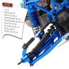 Rcarmumb Upgrades Part for 1/10 Stampede VXL 2WD,Rustler VXL 2WD,Slash VXL 2WD,Hoss VXL 2WD,Rear Stainless Steel Drive Shaft CVD Front Axles #45 Driveshaft with Hex,Black view 2