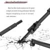 Rcarmumb Upgrades Part for 1/10 Stampede VXL 2WD,Rustler VXL 2WD,Slash VXL 2WD,Hoss VXL 2WD,Rear Stainless Steel Drive Shaft CVD Front Axles #45 Driveshaft with Hex,Black view 4