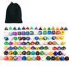 Bescon 100pcs Big Set of Random Polyhedral Dice, Standard Sized DND Dice Set 100pcs in a Variety of Colors&Effects view 1
