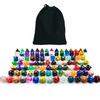 Bescon 100pcs Big Set of Random Polyhedral Dice, Standard Sized DND Dice Set 100pcs in a Variety of Colors&Effects view 3