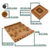 BambooMN Premium Bamboo Chinese Chess & Go Reversible Game Board view 2