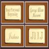 Alex Cramer Traveling Spinners Domino Set. Caramel Leather Case - Tournament Traveler Personalized - with Spinners - 28 Indestructible Double-Six Dominoes with Personalized Brass Plate view 3