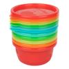 The First Years Take & Toss Toddler Bowls Set - Reusable Toddler Snack Cups - Toddler and Baby Snack Containers with Snap On Lids - Ages 9 Months and Up - 8 Oz - 6 Count view 3