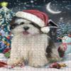 Have a Holly Jolly Christmas Lhasa Apso Dog Jigsaw Puzzle for Adults - Animal Printed Interlocking Puzzle Game Artwork - Gift for Dog Lover's- 500 Pcs 14"x20", PZLE58880 view 1