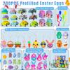 SQZUWIT 200 PCS Prefilled Easter Eggs Filled with Toys Inside for Kids Boys Girls Easter Hunt Basket Stuffers Essentials Fillers Party Favors Classroom Prize Supplies view 2