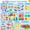 SQZUWIT 200 PCS Prefilled Easter Eggs Filled with Toys Inside for Kids Boys Girls Easter Hunt Basket Stuffers Essentials Fillers Party Favors Classroom Prize Supplies view 3