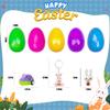 SQZUWIT 200 PCS Prefilled Easter Eggs Filled with Toys Inside for Kids Boys Girls Easter Hunt Basket Stuffers Essentials Fillers Party Favors Classroom Prize Supplies view 4