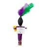 Artisan Owl New Orleans Novelty Voodoo Doll Souvenir with White and Black Pins (Purple) view 2
