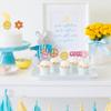 24 PCS Hippie Party Cupcake Toppers Glitter Boho Dasiy Flower Sun Peace Sign Hand First Birthday One Cupcake Picks for Hippie 60s Retro Theme Baby Shower 1st Birthday Party Cake Decorations view 4