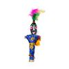 Artisan Owl New Orleans Novelty Voodoo Doll Souvenir with White and Black Pins (Blue) view 1