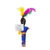 Artisan Owl New Orleans Novelty Voodoo Doll Souvenir with White and Black Pins (Blue) view 2