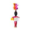 Artisan Owl New Orleans Novelty Voodoo Doll Souvenir with White and Black Pins (Pink) view 2