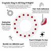 blinger Shimmer Crystal Refill Pack  as seen on Shark Tank | 5 Discs  75 Precision-Cut Glass Crystals | Hair-Safe Accessories | Styling Tool Not Included| Light Scarlet 4 mm view 3