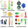 Gosu Toys Critter Cage Bug Catcher with Tools Set - Cage, Tweezers, Magnifying Glass, Compass, Whistle, Monocular, Magnifier Jar ((2 Pack)) view 2
