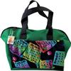 LUCKY LADY DAUBER CO. Neon Bingo Bags with Pockets, 6 Pocket Bingo Daubers Bag with Inside Liner and Sweet on Bingo Lucky Charm - Card and Dauber Bingo Bags for Women, Neon Green Bingo Dauber Bag view 1