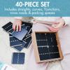 Learn & Grow Magnetic Tiles Road Expansion Pack - 40PCs Road Toppers Set for Cars, STEM Learning & Building Toy - Magnetic Tile Accessories for Kids 3+, Toddler - Add Car Roads to Any Magnet Tiles Set view 4