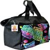 LUCKY LADY DAUBER CO. Neon Bingo Bags with Pockets, 6 Pocket Bingo Daubers Bag with Inside Liner and Sweet on Bingo Lucky Charm - Card and Dauber Bingo Bags for Women, Black Bingo Dauber Bag view 1