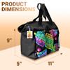 LUCKY LADY DAUBER CO. Neon Bingo Bags with Pockets, 6 Pocket Bingo Daubers Bag with Inside Liner and Sweet on Bingo Lucky Charm - Card and Dauber Bingo Bags for Women, Black Bingo Dauber Bag view 2