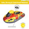 CocoNut Outdoor- 50 Inflatable Snowmobile Sled- FX4 Racing Heavy Duty Snow Sled with Sturdy Handles for Kids, Teens and Adults-Cold Resistant Toboggan -Lightweight Tube for Boys and Girls view 3