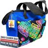 LUCKY LADY DAUBER CO. Neon Bingo Bags with Pockets, 6 Pocket Bingo Daubers Bag with Inside Liner and Sweet on Bingo Lucky Charm - Card and Dauber Bingo Bags for Women, Neon Blue Bingo Dauber Bag view 1