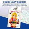 LUCKY LADY DAUBER CO. Neon Bingo Bags with Pockets, 6 Pocket Bingo Daubers Bag with Inside Liner and Sweet on Bingo Lucky Charm - Card and Dauber Bingo Bags for Women, Neon Blue Bingo Dauber Bag view 4