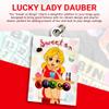 LUCKY LADY DAUBER CO. Neon Bingo Bags with Pockets, 6 Pocket Bingo Daubers Bag with Inside Liner and Sweet on Bingo Lucky Charm - Card and Dauber Bingo Bags for Women, Neon Red Bingo Dauber Bag view 4