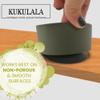 kukulala Stay Put Suction Cups - Silicone Small Bowls for Baby, Toddler, Snacks, or Small Item Storage (Olive Green), Microwave & Dishwasher Safe view 2