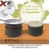 kukulala Stay Put Suction Cups - Silicone Small Bowls for Baby, Toddler, Snacks, or Small Item Storage (Olive Green), Microwave & Dishwasher Safe view 3
