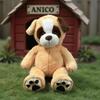 Anico 36" Tall (3 Foot) Big Plush Beige and Brown Dog, Stuffed Animal with Smiling Face. Premium Stuffed Toy Teddy Dog, Perfect for Girlfriend, Kids, Valentine's Day, Christmas! view 3