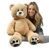 Anico 36" Tall (3 Foot) Big Plush Beige Bear, Stuffed Animal, Teddy Bear with Smiling Face. Premium Stuffed Toy Teddy Bear, Perfect for Girlfriend, Kids, Valentine's Day, Christmas! view 1