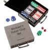Personalization Universe Expressions Personalized Grey Leatherette Poker Chip Set view 1