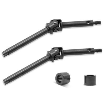 OGRC 2Pcs Steel Front Axle Drive Shaft SCX24 CVD Set for 1/24 Axial SCX24 C10/JLU/Bronco/Gladiator/Deadbolt Upgrades Parts (+4mm)