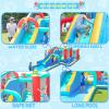 Doctor Dolphin Inflatable Water Slides for Kids, Water Bounce House, Blow Up Kids Water Slide for Backyard, Water Park Outdoor for Wet and Dry(Blower Included) view 2