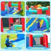 Doctor Dolphin Inflatable Water Slides for Kids, Water Bounce House, Blow Up Kids Water Slide for Backyard, Water Park Outdoor for Wet and Dry(Blower Included) view 3