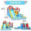 Doctor Dolphin Inflatable Water Slides for Kids, Water Bounce House, Blow Up Kids Water Slide for Backyard, Water Park Outdoor for Wet and Dry(Blower Included) view 4