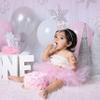 Agkvw Winter Onederland Crown - Snowflake Glitter Hat for Baby Girl's 1st Birthday, Pink and Silver Decorations view 4