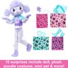 Barbie Cutie Reveal Doll with Purple Hair & Poodle Costume, 10 Suprises Include Accessories & Mini Pet (Styles May Vary) view 3