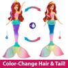 Mattel Disney Princess Toys, Ariel Swimming Mermaid Fashion Doll with Color-Change Hair & Tail, Inspired by The Little Mermaid Movie (Amazon Exclusive) view 3