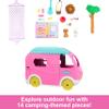 Barbie Camper, Chelsea 2-in-1 Playset with Small Doll, 2 Pets & 15 Accessories, Vehicle Transforms into Camp Site (Amazon Exclusive) view 3